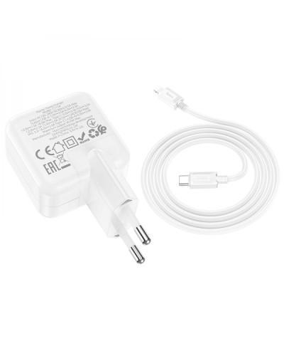 Сетевое Зарядное Устройство Hoco C111A Lucky PD30W+QC3.0 Type-C to Lightning