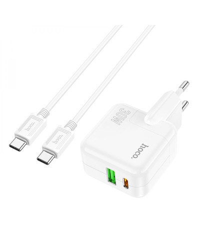 Сетевое Зарядное Устройство Hoco C111A Lucky PD30W+QC3.0 Type-C to Type-C