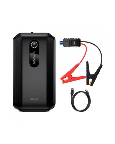 Автономний пусковий пристрій (бустер) Baseus Super Energy AirCar Jump Starter 10000mAh Black (CGNL020101)