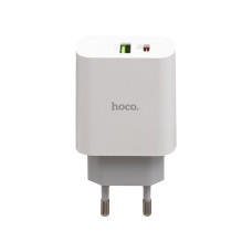 Сетевое Зарядное Устройство Hoco C80A PD 20W + QC3.0 Type-C to Lightning