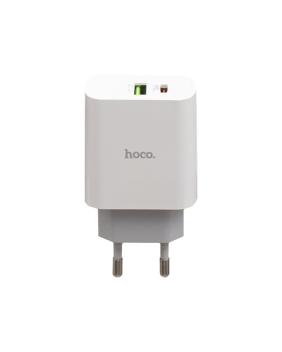 Сетевое Зарядное Устройство Hoco C80A PD 20W + QC3.0 Type-C to Lightning