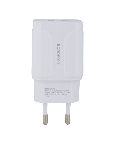 Сетевое Зарядное Устройство Borofone BA37A Lightning 2USB 2.4A