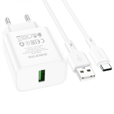 Сетевое Зарядное Устройство Borofone BA72A Spring QC3.0 Type-C