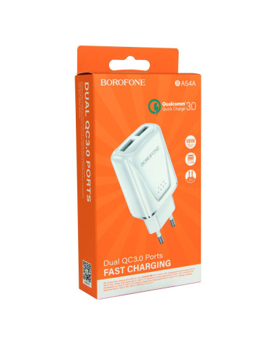 Сетевое Зарядное Устройство Borofone BA54A QC3.0 18W