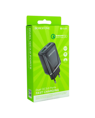 Сетевое Зарядное Устройство Borofone BA54A QC3.0 18W