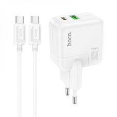 Сетевое Зарядное Устройство Hoco C111A Lucky PD30W+QC3.0 Type-C to Type-C