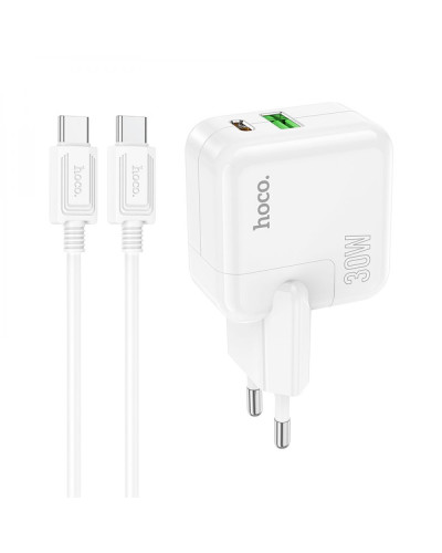 Сетевое Зарядное Устройство Hoco C111A Lucky PD30W+QC3.0 Type-C to Type-C