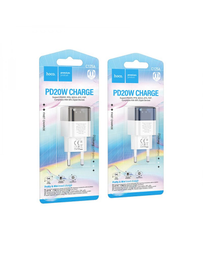Сетевое Зарядное Устройство Hoco C125A Transparent PD20W/QC