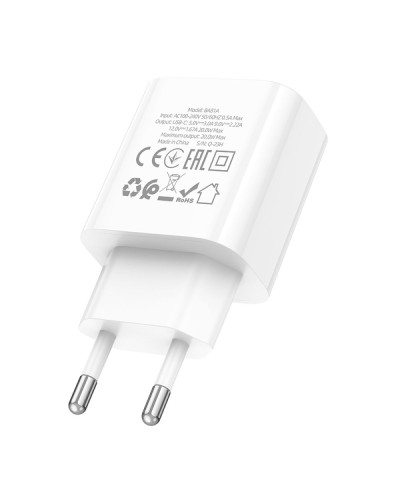 Сетевое Зарядное Устройство Borofone BA81A 1USB-C PD/QC 20W