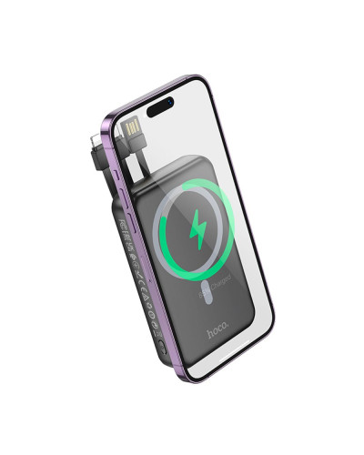 Power Bank Hoco DB59 Guardian 22.5W+PD20W magnetic 15W with display and cable 10000mAh