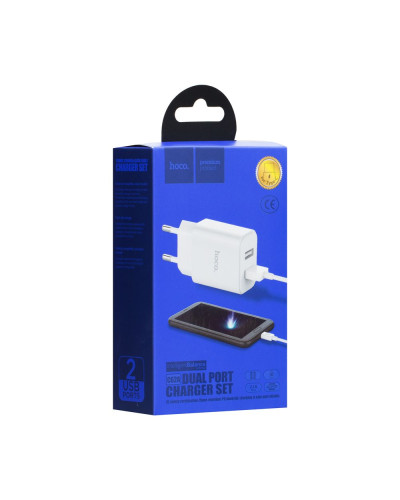 Сетевое Зарядное Устройство Hoco C62A Victoria Type-C 2USB 2.1A