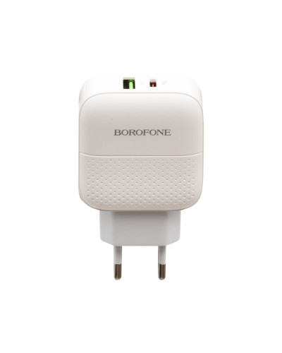 Сетевое Зарядное Устройство Borofone BA46A PD + QC3.0 Type-C to Lightning