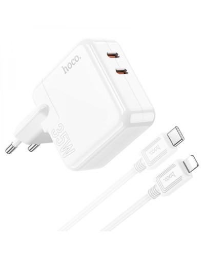 Сетевое Зарядное Устройство Hoco C110A Lucky PD/QC 35W Type-C to Lightning