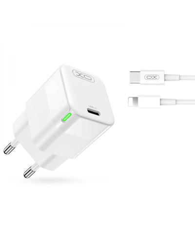Сетевое Зарядное Устройство XO CE06 PD 30W GaN Type-C to Lightning
