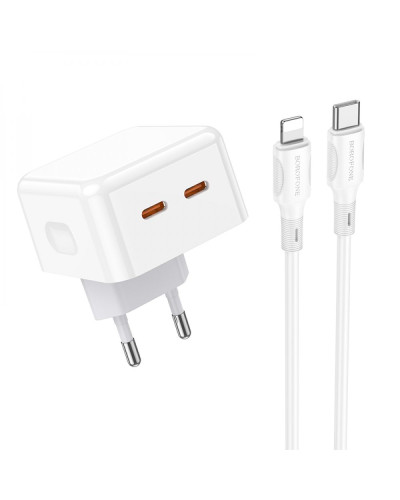 Сетевое Зарядное Устройство Borofone BA76A Source PD/QC 35W Type-C to Lightning