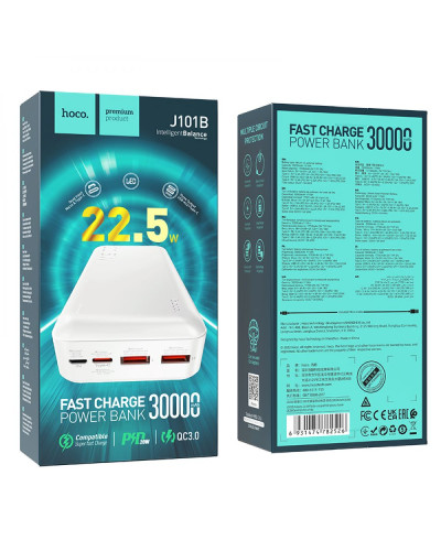 Power Bank Hoco J101B Astute 22.5W fully compatible 30000 mAh