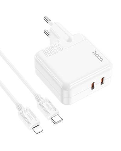 Сетевое Зарядное Устройство Hoco C110A Lucky PD/QC 35W Type-C to Lightning