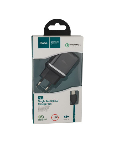 Сетевое Зарядное Устройство Hoco N3 Type-C QC3.0