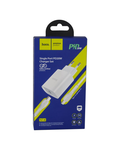 Сетевое Зарядное Устройство Hoco N14 PD20W Type-C to Lightning