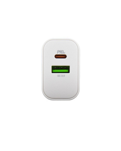 Сетевое зарядное устройство Borofone BA55A dual port PD20W+QC3.0