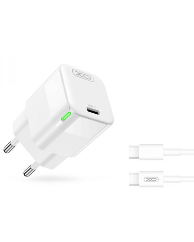 Сетевое Зарядное Устройство XO CE06 PD 30W GaN Type-C to Type-C