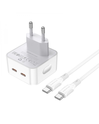 Сетевое Зарядное Устройство Borofone BA76A Source PD/QC 35W Type-C to Type-C