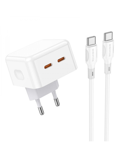 Сетевое Зарядное Устройство Borofone BA76A Source PD/QC 35W Type-C to Type-C