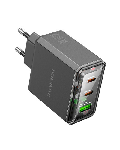 Сетевое Зарядное Устройство Borofone BAS34A 2Type-C/1USB PD/QC 65W