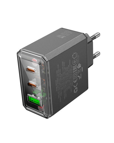 Сетевое Зарядное Устройство Borofone BAS34A 2Type-C/1USB PD/QC 65W