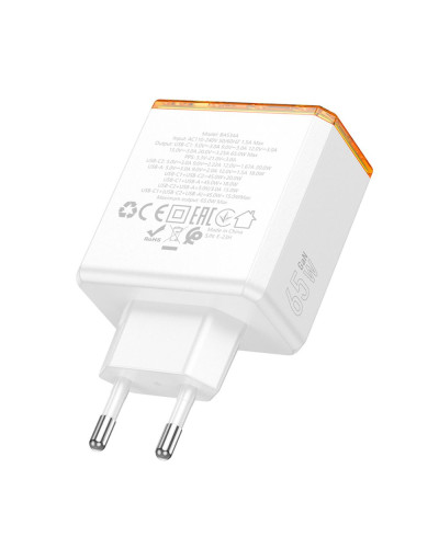 Сетевое Зарядное Устройство Borofone BAS34A 2Type-C/1USB PD/QC 65W