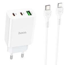 Сетевое Зарядное Устройство Hoco C99A PD20W+QC3.0 Type C to Lightning