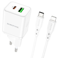 Сетевое Зарядное Устройство Borofone BN7 PD20W+QC3.0 Type-C To Lightning