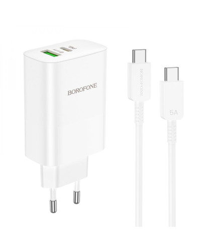 Сетевое Зарядное Устройство Borofone BN10 Sunlight PD65W Type-C to Type-C