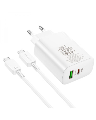 Сетевое Зарядное Устройство Borofone BN10 Sunlight PD65W Type-C to Type-C