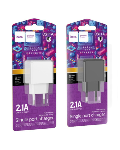 Сетевое Зарядное Устройство Hoco CS11A 1USB 2.1A