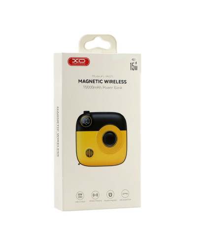 Power Bank XO PR223 Magnetic 15W mini camera digital display 10000mAh