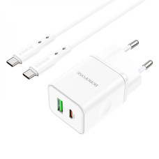 Сетевое Зарядное Устройство Borofone BN7 PD20W+QC3.0 Type-C To Type-C