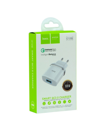 Сетевое Зарядное Устройство Hoco C12Q QC 3.0