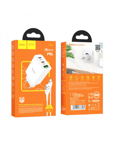 Сетевое Зарядное Устройство Hoco C99A PD20W+QC3.0 Type C