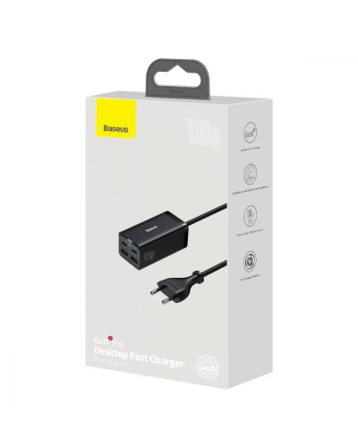 Сетевое Зарядное Устройство Baseus GaN3 Pro Desktop Fast Charger 100W CCGP000101