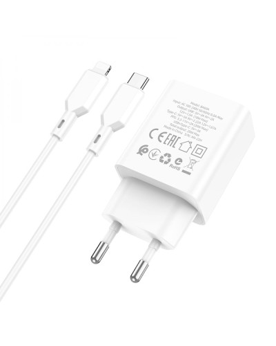 Сетевое Зарядное Устройство Borofone BA69A Resource PD20W+QC3.0 Type-C to Lightning