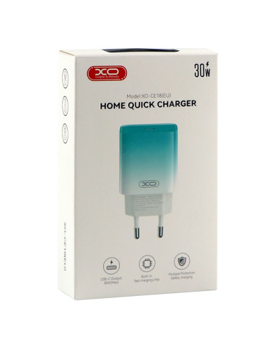 Сетевое Зарядное Устройство XO CE18 1Type-C PD/QC 30W