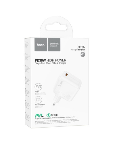 Сетевое Зарядное Устройство Hoco C112A Advantage PD30W Мятая упаковка