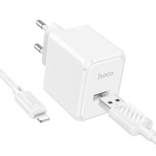 Сетевое Зарядное Устройство Hoco CS11A 1USB 2.1A+USB to Lightning