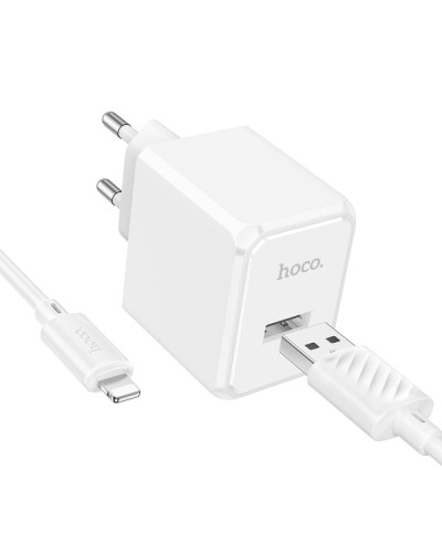 Сетевое Зарядное Устройство Hoco CS11A 1USB 2.1A+USB to Lightning