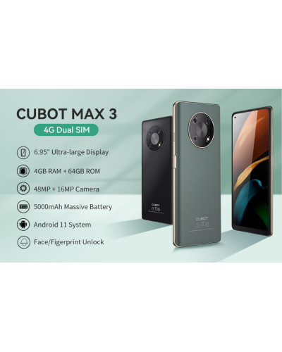 Cubot Max 3 4/64Gb green