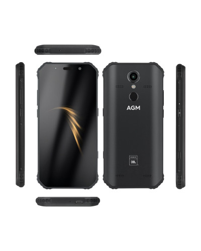 AGM A9: Robust Phone with 4/64GB Capacity in Black