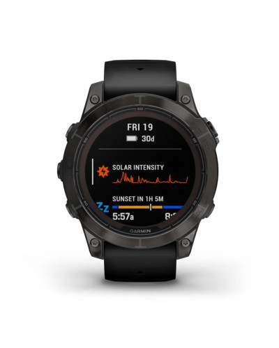 Смарт-годинник Garmin Fenix 7X Sapphire S. Black DLC Titanium w. Black Band (010-02541-22/23)