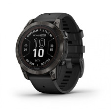 Смарт-годинник Garmin Fenix 7X Sapphire S. Black DLC Titanium w. Black Band (010-02541-22/23)