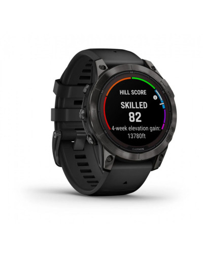 Смарт-годинник Garmin Fenix 7X Sapphire S. Black DLC Titanium w. Black Band (010-02541-22/23)